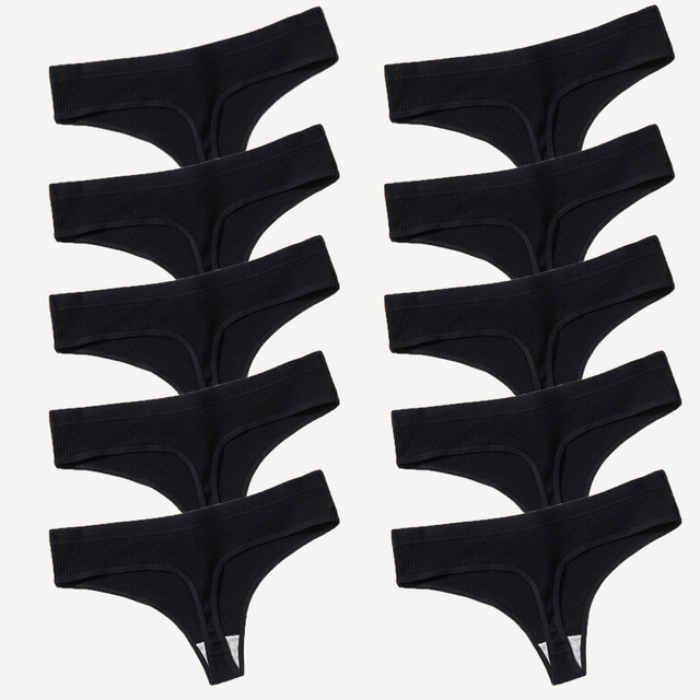 Compre 5 Leve 10 Calcinhas Fio Dental em Algodão - Frete Grátis