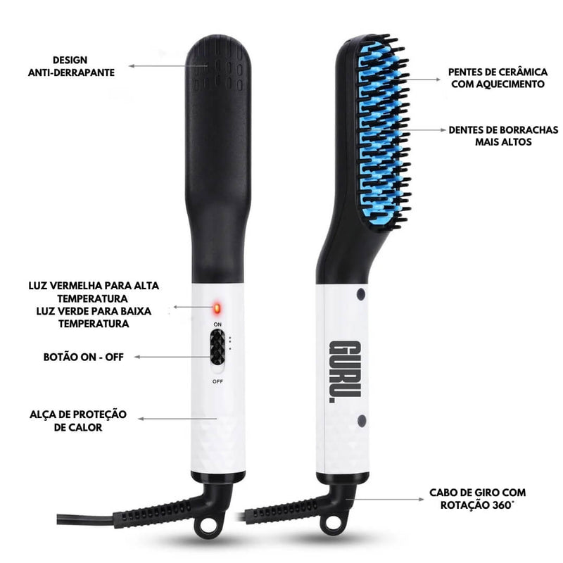 Alisador FIRECOMB™: Barba e Cabelo Perfeitos - 50% OFF