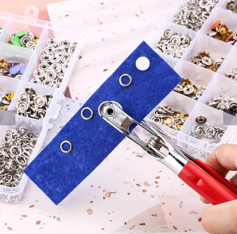 Alicate Aplicador De Botão De Pressão Para Roupa De Bebê Com 150 Peças, Latão E Inox, Durabilidade IZECARE FIX